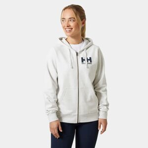 Helly Hansen Women’s HH® Logo Full Zip Hoodie 2.0 White L - Nimbus Clou White - Female