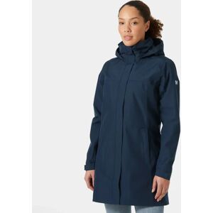 Helly Hansen Women's Aden Long Rain Coat Navy XS - Navy Blue - Female