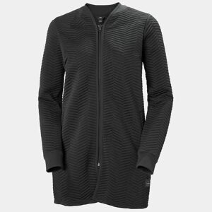 Helly Hansen Women's Lillo Quilted Longer Full Zip Jumper Black XS - Ebony Black - Female