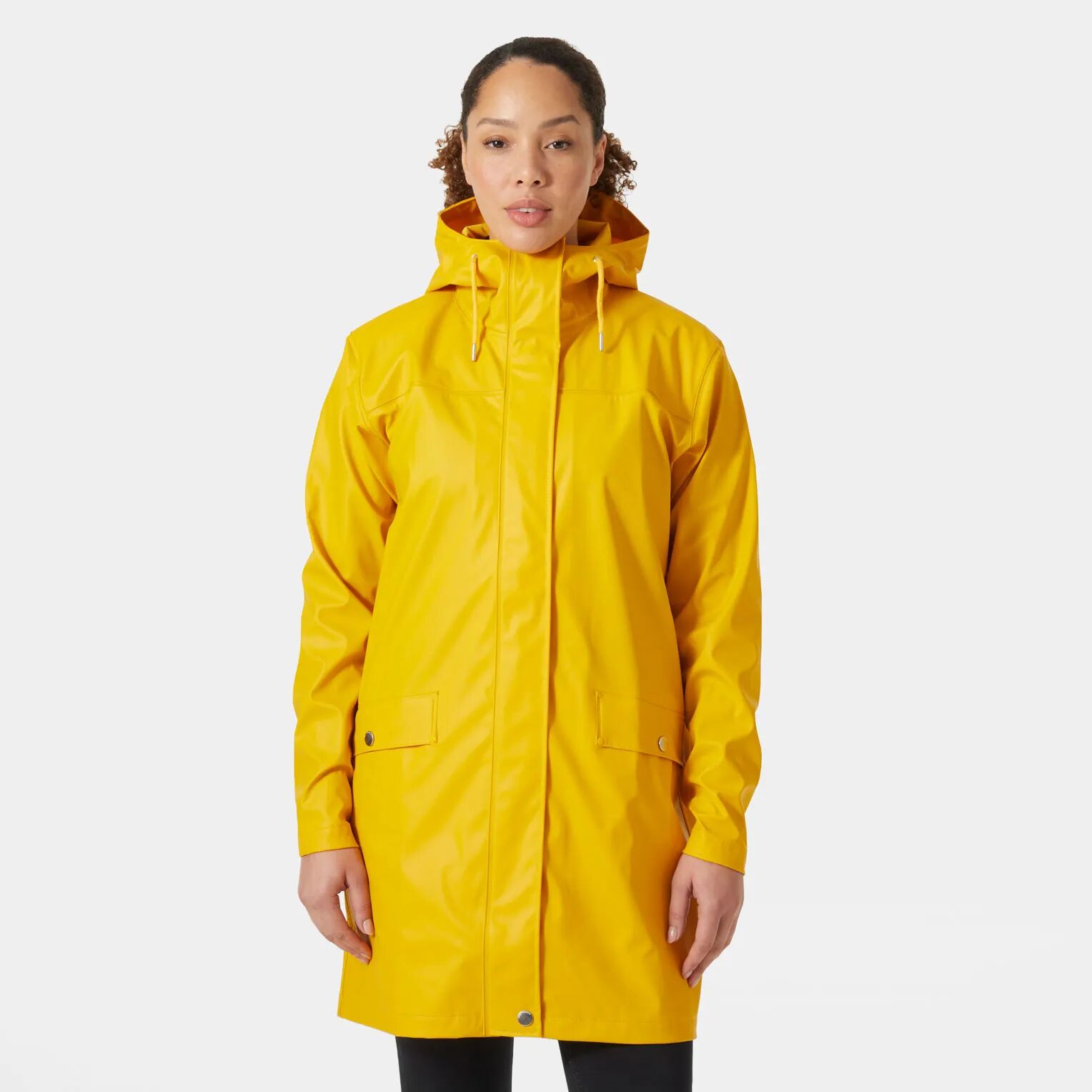 Helly Hansen Women's Moss Waterproof Rain Coat Yellow XS - Essential Y Yellow - Female