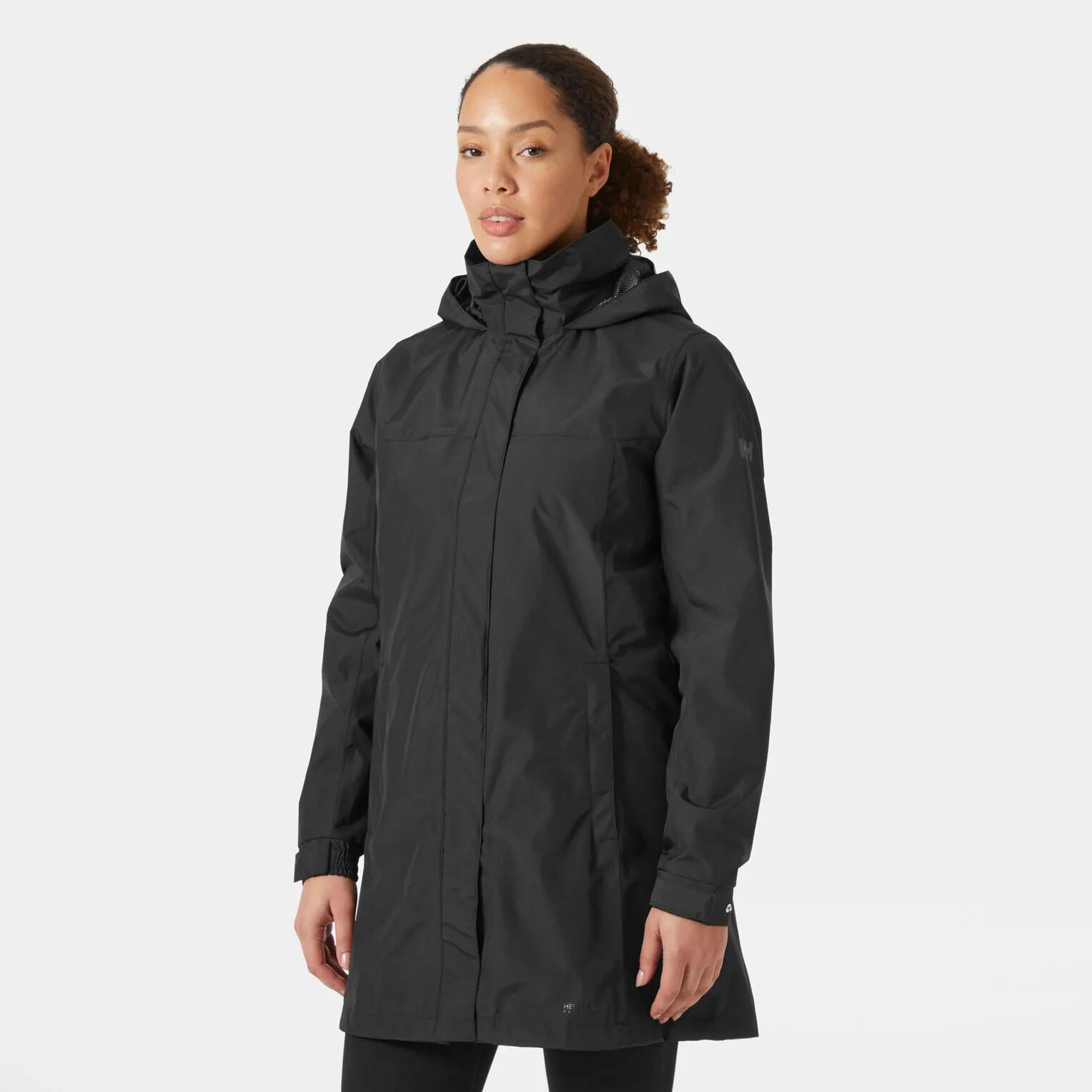 Helly Hansen Women's Aden Long Rain Coat Black XL - Black - Female