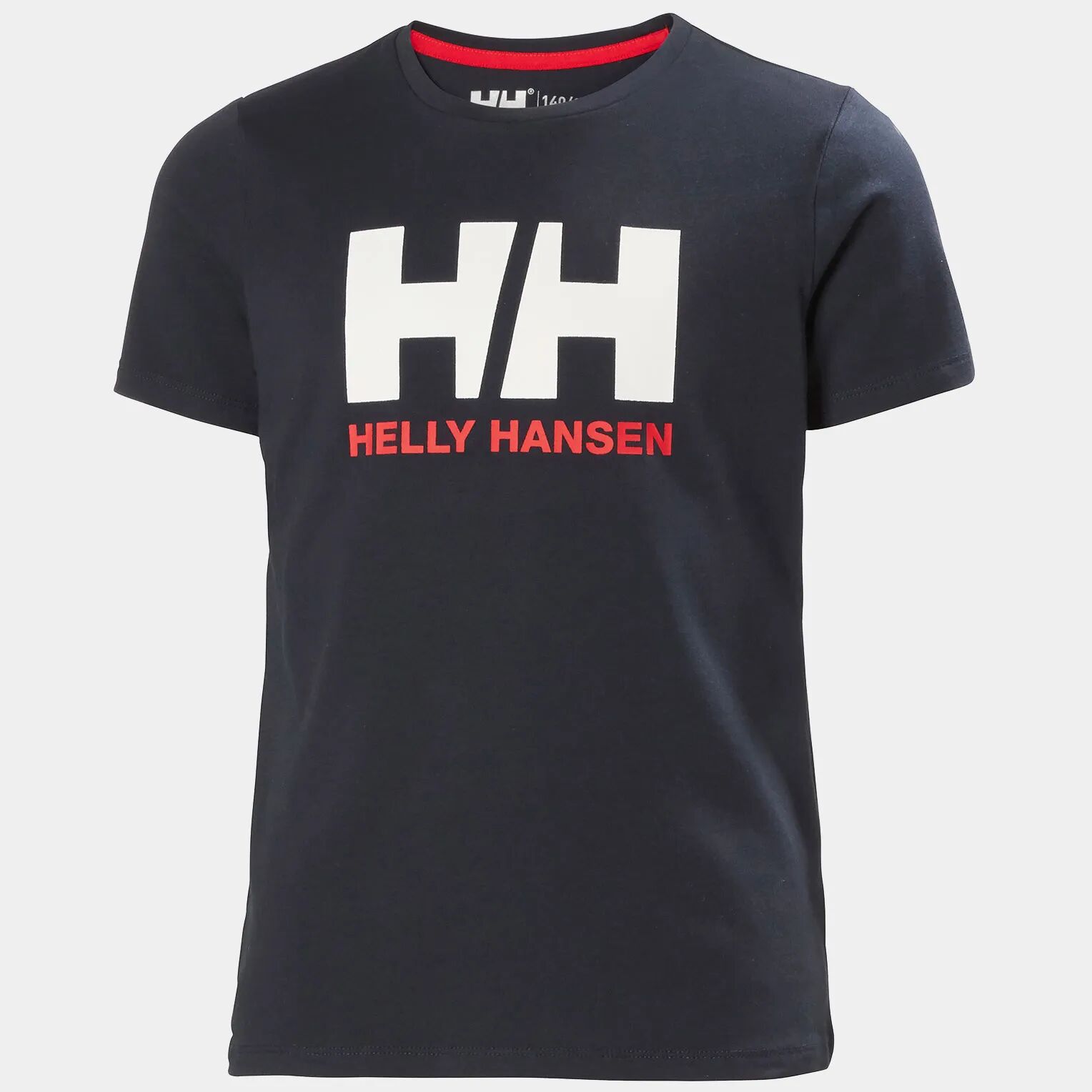 Helly Hansen Junior's HH Logo Round Neck Cotton Tshirt Navy 128/8 - Navy Blue - Unisex