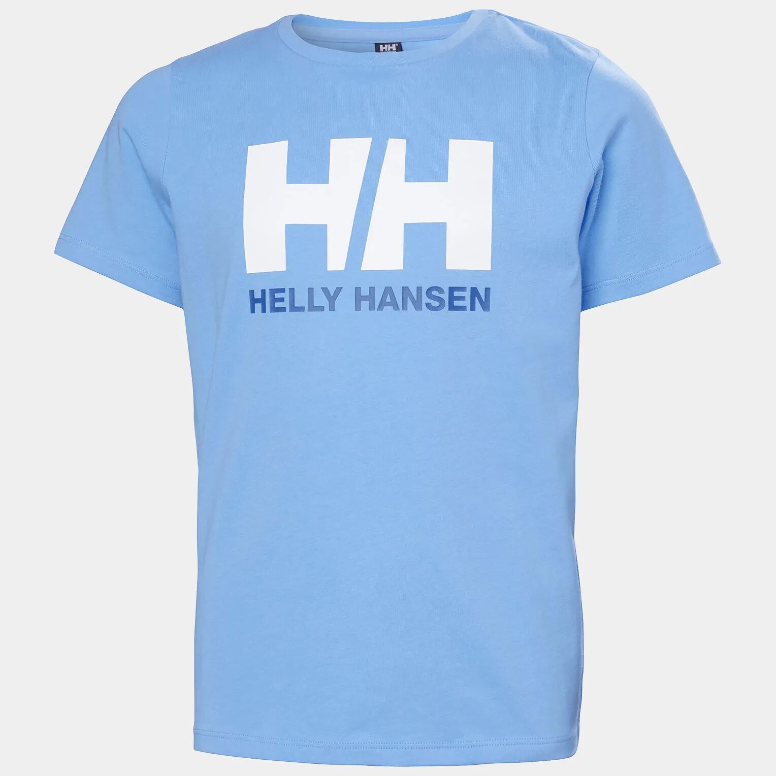 Helly Hansen Junior's HH Logo Round Neck Cotton Tshirt Blue 128/8 - Bright Blue - Unisex