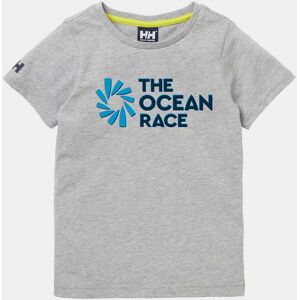 Helly Hansen Kids' and Juniors' Ocean Race Organic Cotton T-shirt Grey 140/10 - Grey Melang - Female Helly Hansen Kids' and Juniors' Ocean Race Organic Cotton T-shirt Grey 140/10 - Grey Melang - Female