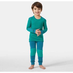 Helly Hansen Kids' LIFA® Merino Wool Base Layer Set Green 7 - Signal Gree Green - Unisex Helly Hansen Kids' LIFA® Merino Wool Base Layer Set Green 7 - Signal Gree Green - Unisex