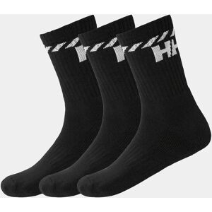 Helly Hansen Men's Cotton Sport Socks 3PK Black 36-38 - Black - Unisex