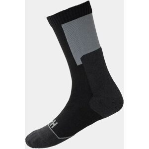 Helly Hansen Unisex Hiking Terry Hell-Toe Hiking Sock Black 42-44 - Black - Unisex