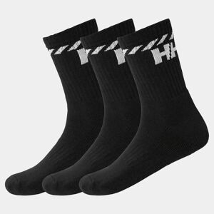 Helly Hansen Men's Cotton Sport Socks 3PK Black 36-38 - Black - Unisex
