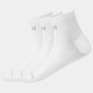 Helly Hansen Unisex 3 Pack Quarter Length Socks White 45-47 - White - Unisex
