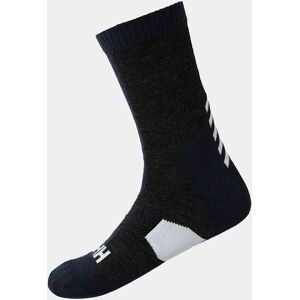 Helly Hansen Unisex Hiking Sock Warm Crew - Tight Knit Terry Sole Sock Navy 45-47 - Navy Blue - Unisex