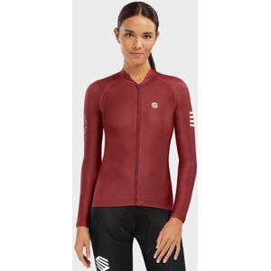 Long Sleeve Cycling Jerseys for Women Siroko M2 Cherry - Size: M - Gender: female