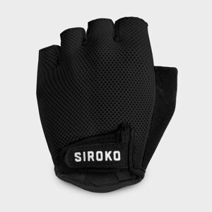 Cycling Gloves Siroko Aero Black - Size: S