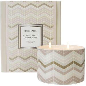 Fired Earth by Wax Lyrical Large Candle Darjeeling & Damask Rose Fired Earth by Wax Lyrical Large Candle Darjeeling & Damask Rose