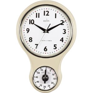 Acctim Kitchen Time Wall Clock Cream