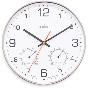 Acctim Komfort Brushed Steel Wall Clock Acctim Komfort Brushed Steel Wall Clock