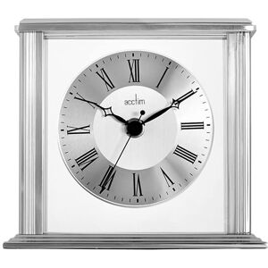 Acctim Hamilton Mantel Clock Silver Effect