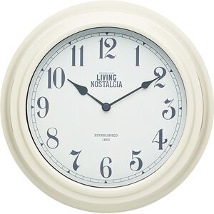 Living Nostalgia Antique Cream Indoor Wall Clock