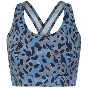 Dare 2b Swift II Sports Sports Bra Niagara Blue Animal Print