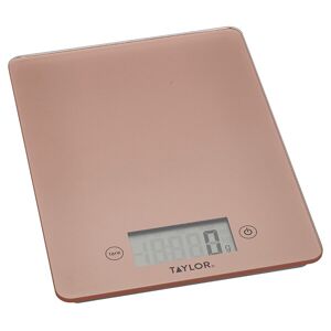 Taylor Pro Rose Gold Glass 5kg Digital Kitchen Scale