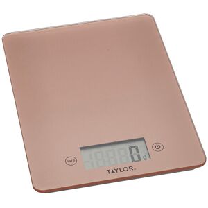 Taylor Pro Rose Gold Glass 5kg Digital Kitchen Scale