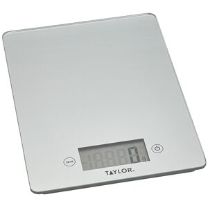 Taylor Pro Silver Glass 5kg Digital Kitchen Scale