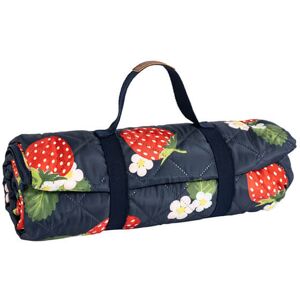 Summerhouse by Navigate Strawberries & Cream Premium Quilted Extra Large 200x140cm Family Picnic Rug Summerhouse by Navigate Strawberries & Cream Premium Quilted Extra Large 200x140cm Family Picnic Rug