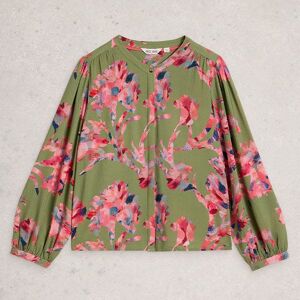 White Stuff Lana Top Green Multi Size 18 White Stuff Lana Top Green Multi Size 18