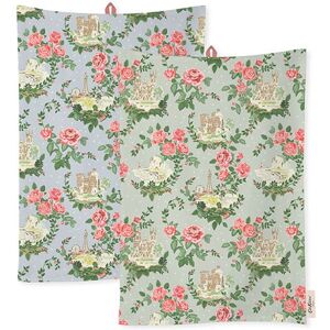 Cath Kidston English Rose 2 Pack Of Tea Towels Cath Kidston English Rose 2 Pack Of Tea Towels