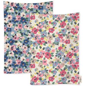 Cath Kidston Painted Pansies Set of 2 Tea Towels Cath Kidston Painted Pansies Set of 2 Tea Towels