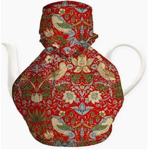 William Morris Strawberry Thief Red Victorian Tea Cosy William Morris Strawberry Thief Red Victorian Tea Cosy