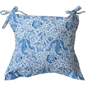 William Morris Blue Compton Oxford Seat Pad William Morris Blue Compton Oxford Seat Pad