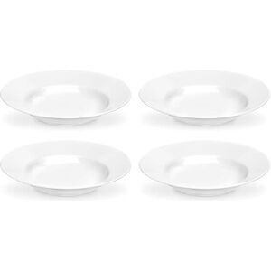Royal Worcester Serendipity White Set of 4 Soup Plates Royal Worcester Serendipity White Set of 4 Soup Plates