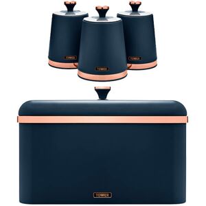 Tower Cavaletto Midnight Blue 4 Piece Kitchen Storage Set Tower Cavaletto Midnight Blue 4 Piece Kitchen Storage Set