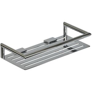 Showerdrape Verso Chrome Stainless Steel Wall Mounted Bottle Basket Showerdrape Verso Chrome Stainless Steel Wall Mounted Bottle Basket