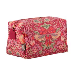 William Morris Strawberry Thief Medium Red Wash Bag