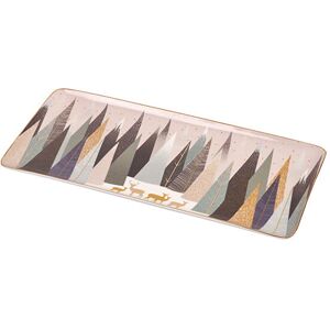 Sara Miller London Sara Miller Frosted Pines Collection Deer Sandwich Tray