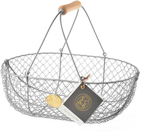Burgon & Ball Sophie Conran Large Harvest Basket Grey
