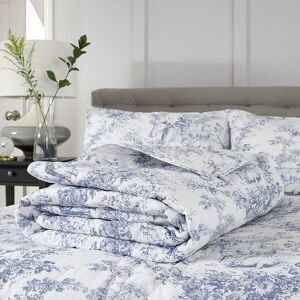 The Lyndon Company Toile De Jouy King Bedspread Blue The Lyndon Company Toile De Jouy King Bedspread Blue