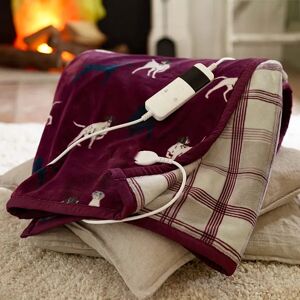 Deyongs Coco Velvet Touch Hounds Heated Throw - Heatable Pet & Home Blanket Deyongs Coco Velvet Touch Hounds Heated Throw - Heatable Pet & Home Blanket
