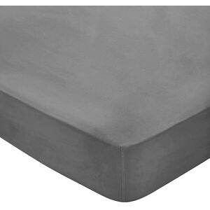 Bedeck of Belfast Single Charcoal Cotton Fitted Sheet - Fitted Sheet Bedeck of Belfast Single Charcoal Cotton Fitted Sheet - Fitted Sheet