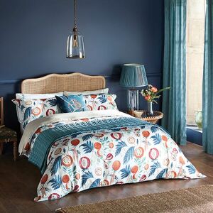 Sanderson Jackfruit Duvet Cover Set Single Indigo & Papaya - Duvet Cover Set Sanderson Jackfruit Duvet Cover Set Single Indigo & Papaya - Duvet Cover Set
