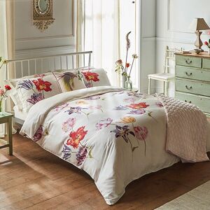 Sanderson Tulipomania Duvet Cover Set Single Rose Red & Amethyst Sanderson Tulipomania Duvet Cover Set Single Rose Red & Amethyst