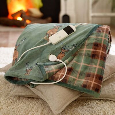 Deyongs Coco Velvet Touch Highland Fell 140x180cm Heated Throw Deyongs Coco Velvet Touch Highland Fell 140x180cm Heated Throw