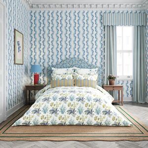 Sanderson Enys Garden Duvet Cover Set Single Indigo & Primrose