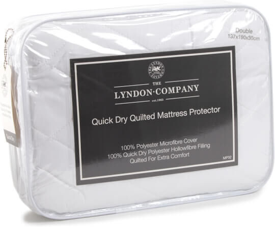 The Lyndon Company Polyester Quilted Mattress Protector Super King