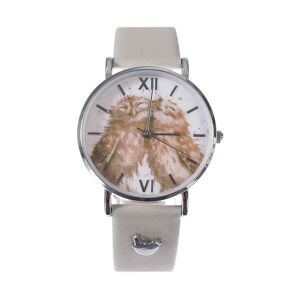 Wrendale Designs 'Birds Of A Feather' Owl Leather Watch