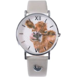 Wrendale Designs 'Mooo' Cow Leather Watch