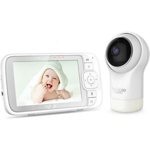 Hubble Connected Hubble Nursery View Pro 5 Inch Video Baby Monitor White