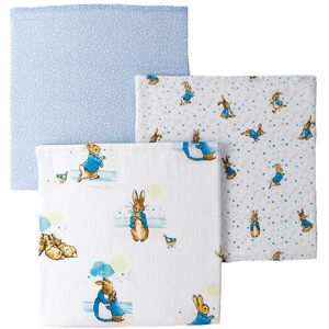 Beatrix Potter Peter Rabbit Baby Collection Muslin Squares Set 3