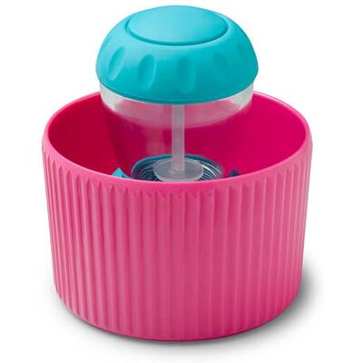 Zeal Aqua Dish Brush in Neon Pink Holder Zeal Aqua Dish Brush in Neon Pink Holder